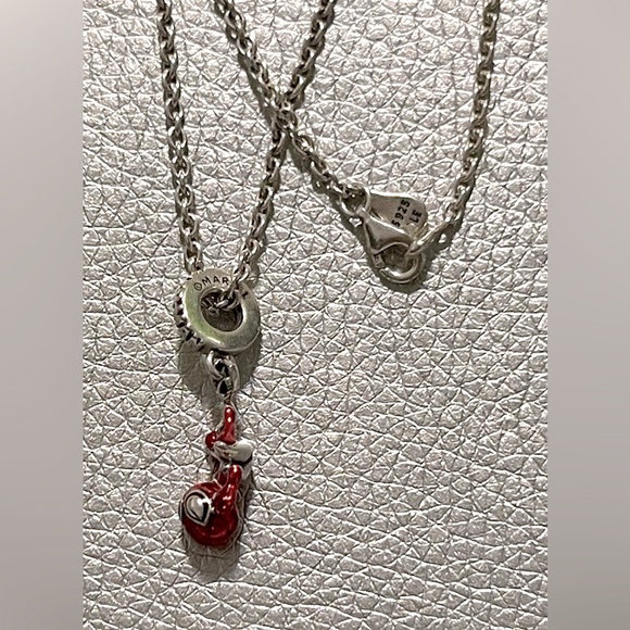 Pandora Marvel Hanging Spider-Man Sterling Silver Dangle Charm and Necklace - Picture 5 of 10